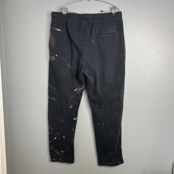 Nike Club Fleece Pants Black Bleach Dyed Men's Size XXL - Picture 7 of 10